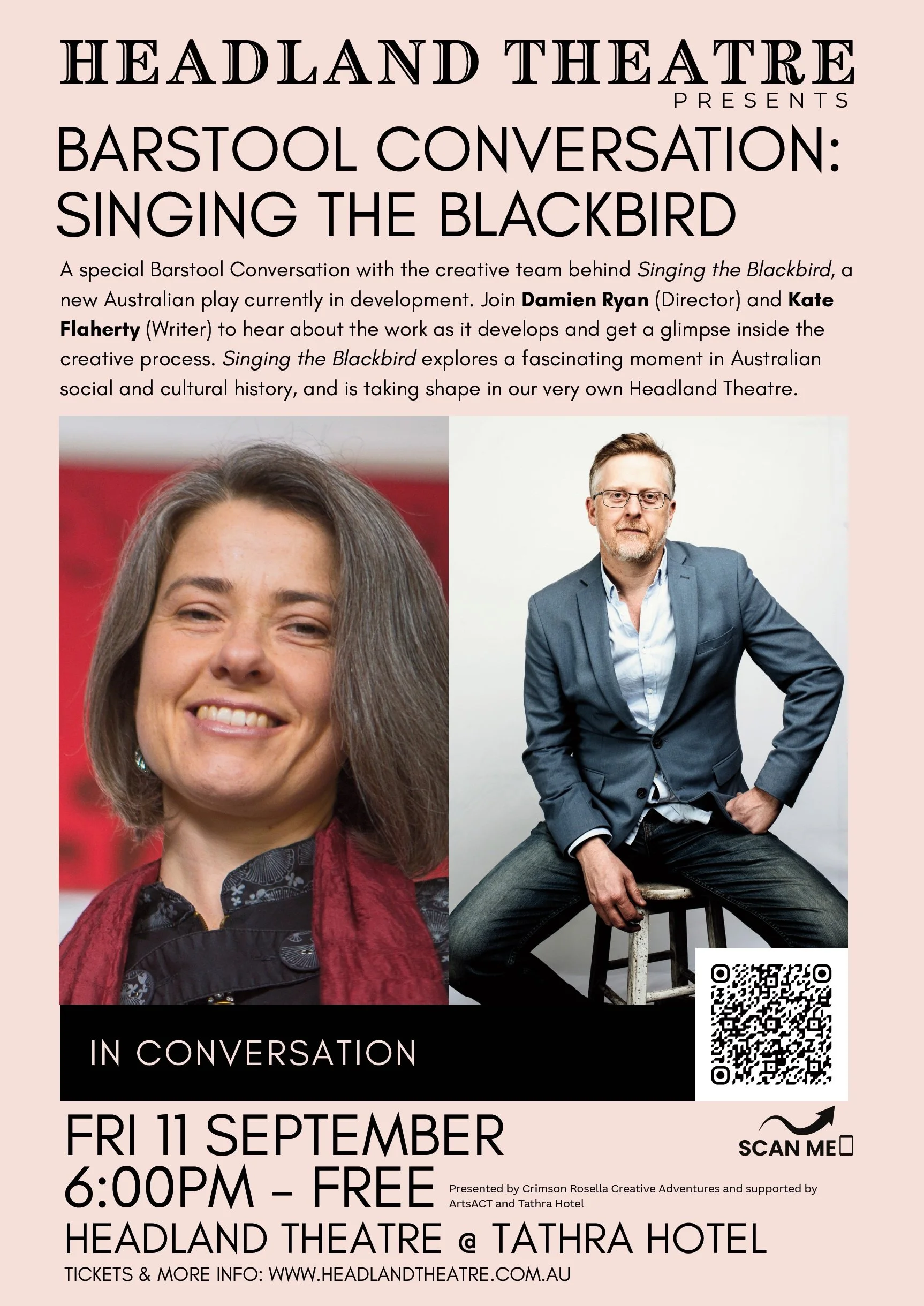 Barstool Conversation - Singing the Blackbird at Headland Theatre - Tathra Hotel