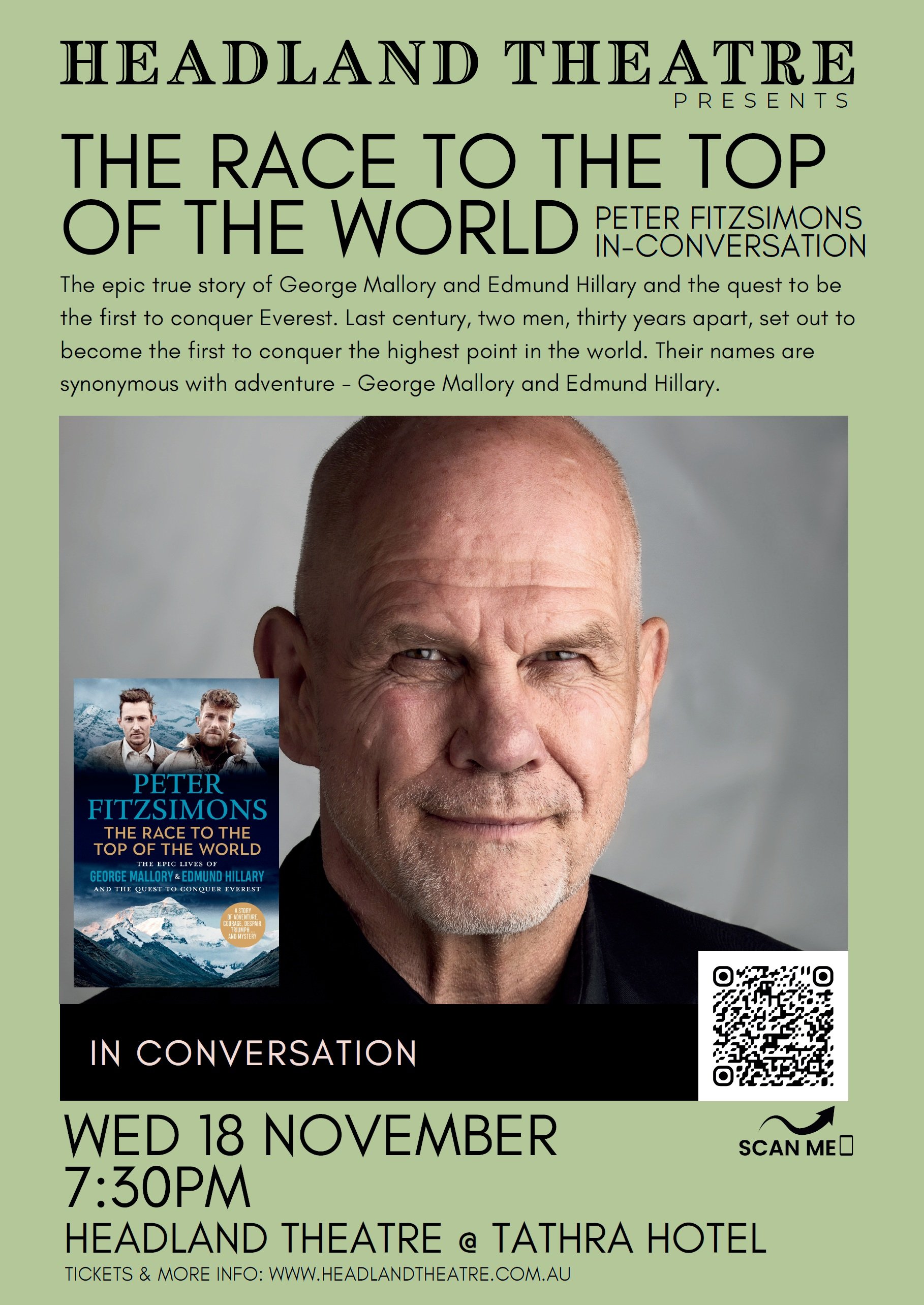 Peter FitzSimons - The Race to the Top of the World at Headland Theatre