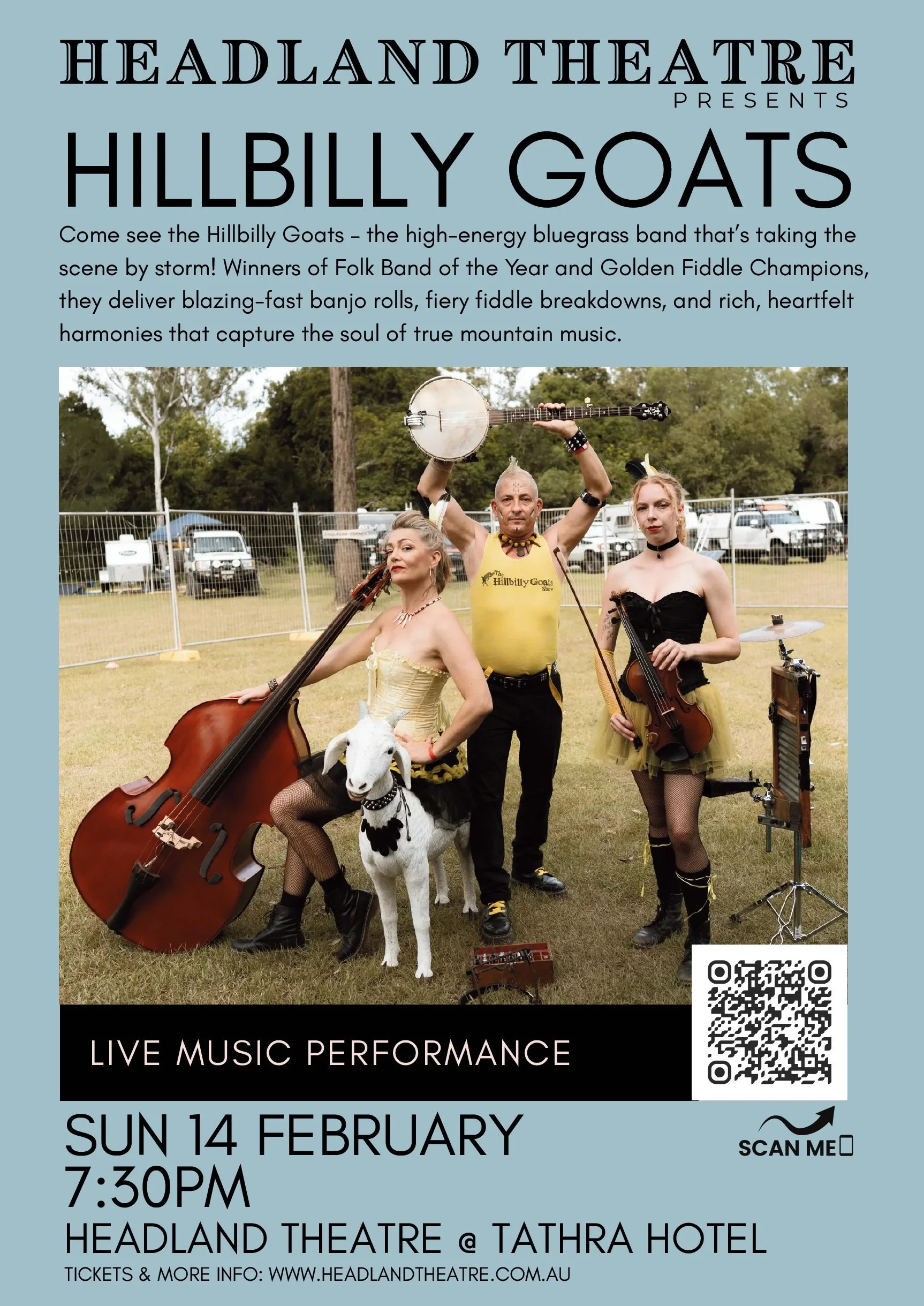 Hillbilly Goats at the Headland Theatre - Tathra Hotel