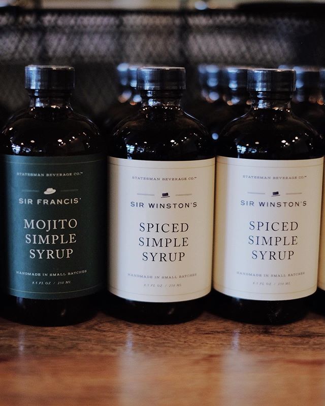 New Arrival-Sir Francis Mojito Simple Syrup and Sir Winston&rsquo;s Spiced Simple Syrup from Statesman Beverage Co.  Good drink needs good mixer. And these are soooo gooood mixer. Available at Pantry Market. 😉 .
.
.
#washingtondc #pantrythai #petwor