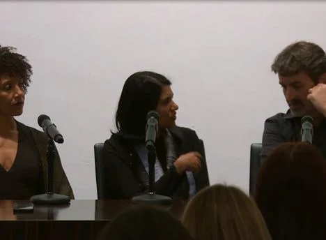 Left to Right: Claire Tancons, Anoma Pieris and Branislav Jakovljević at the Summer 2018 Contemporary and Modern Art Perspectives (C-MAP) Seminar. (Image © post at MoMa)