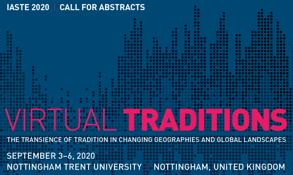Call for Abstracts - IASTE 2020 CFA: Virtual Traditions