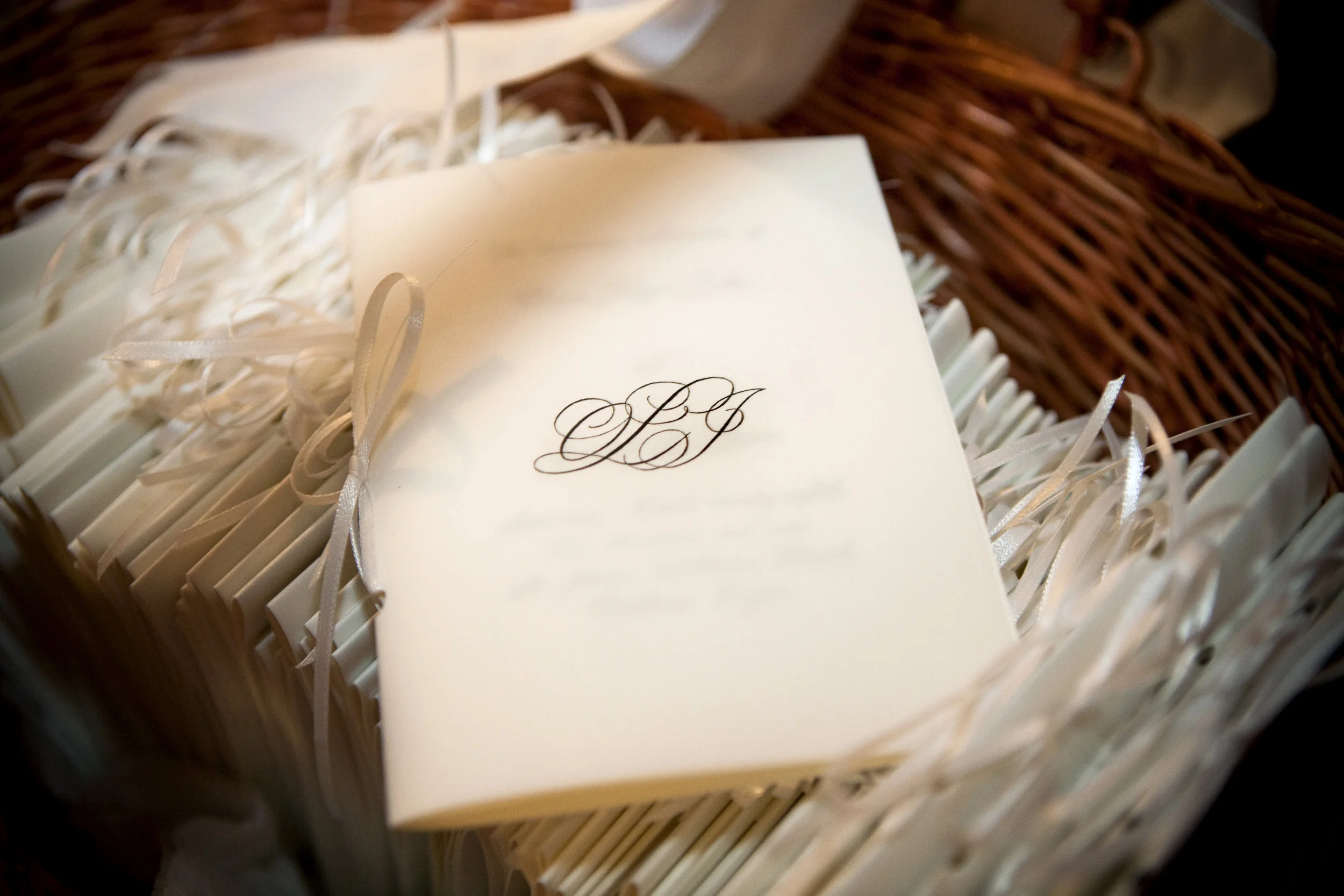 Monogram on program