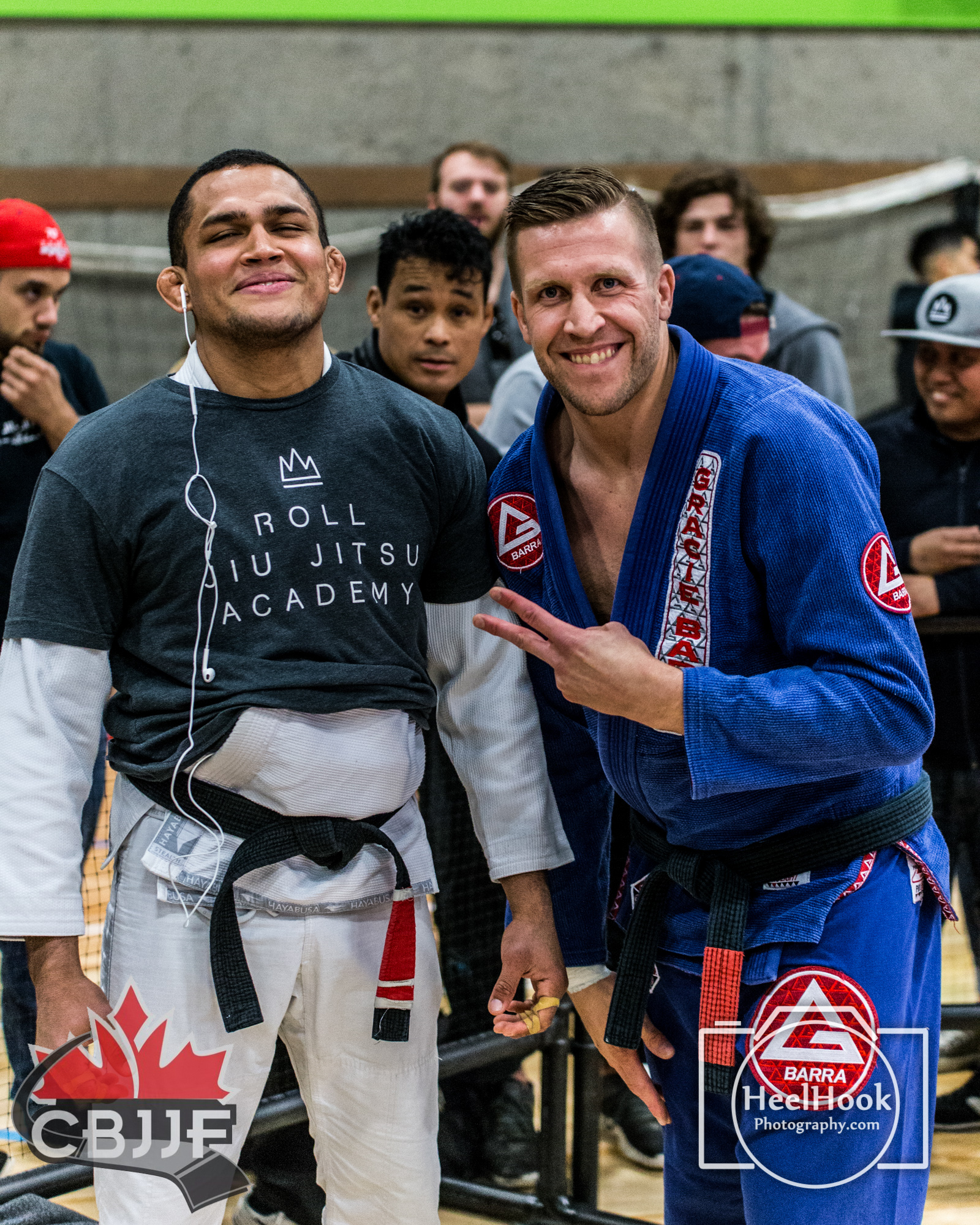 Filip Matos and Jared Revel before their match in the 2017 BC Provincial Black Belt Open. Photo courtesy of Heel Hook Photography