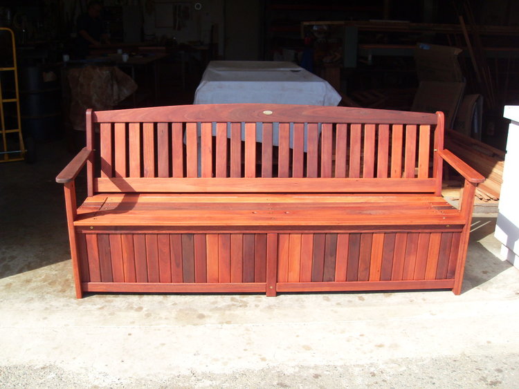 Benches And Storage Lifestyle Jarrah, Outdoor Bench Seating With Storage