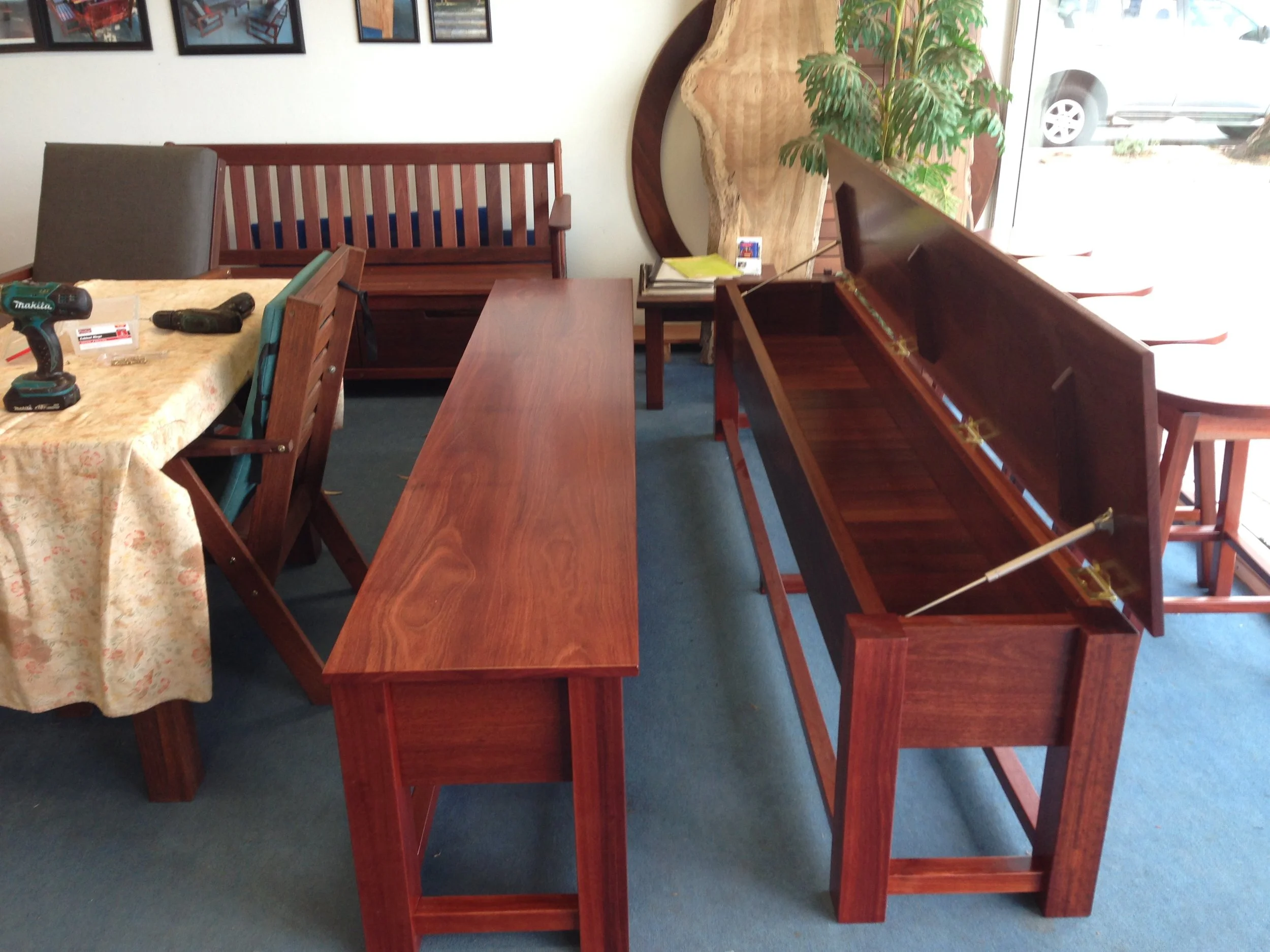 Spiteri Pool cue storage benches.JPG