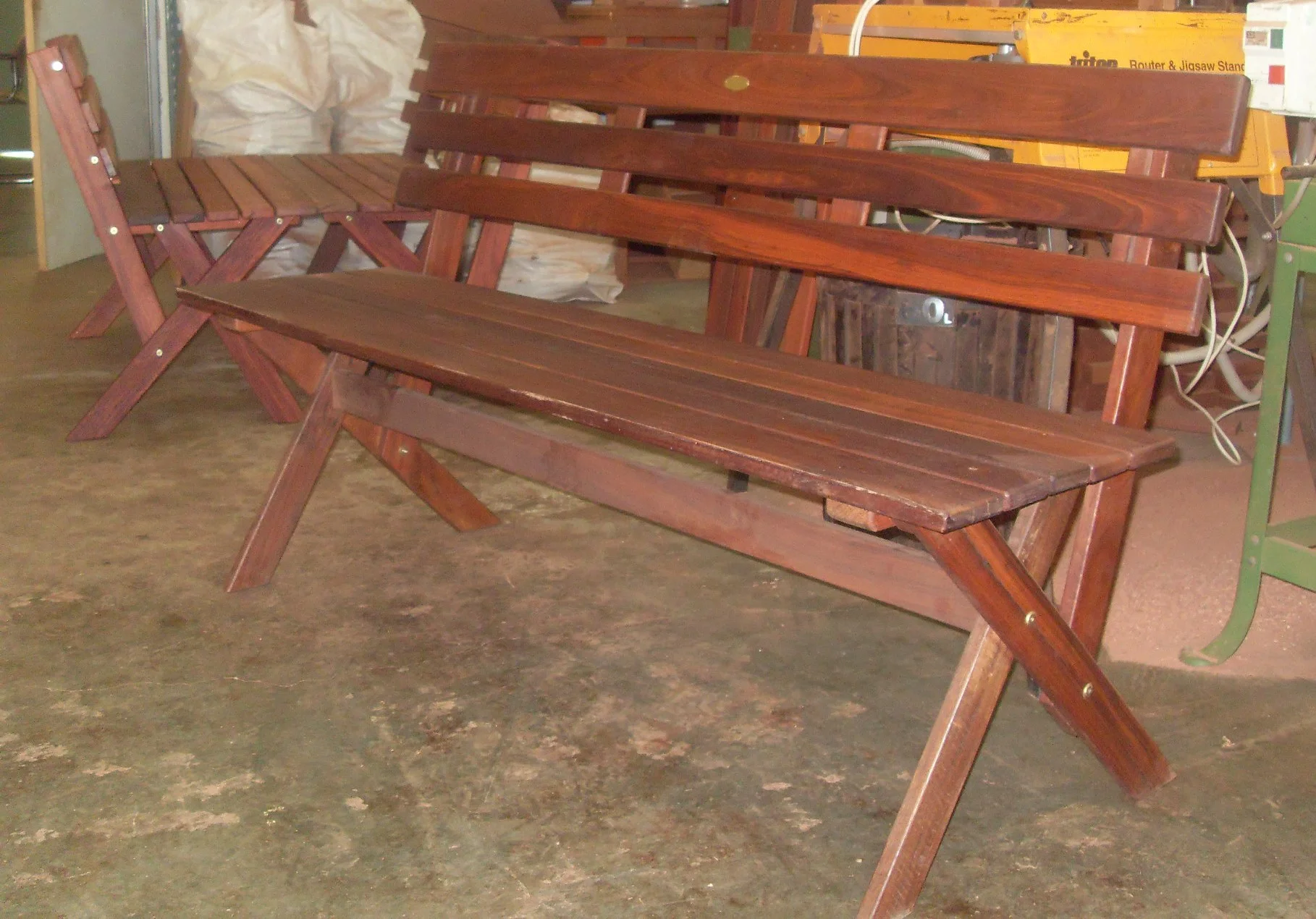 c35 X cross leg backed benches.JPG