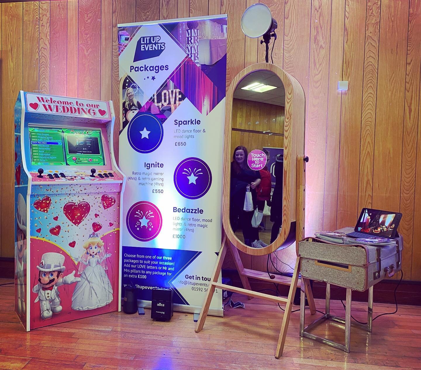 Today we are @astkdy #weddingexhibition here until 3pm. Come and discuss how we can light up your Wedding