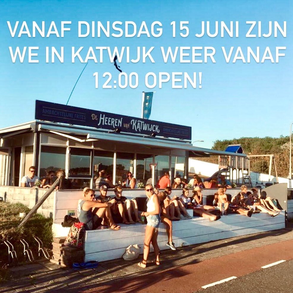 Vanaf morgen, dinsdag 15 juni, staan we iedere dinsdag t/m zondag vanaf 12:00 weer voor jullie klaar en gaan we als gewoonlijk door tot 20:00. Kom met dit heerlijke weer lekker genieten van een frietje op het terras! We kijken uit naar jullie gezelli