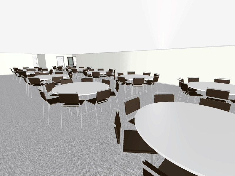 Dining Hall with Seating Capacity for 96 Students
