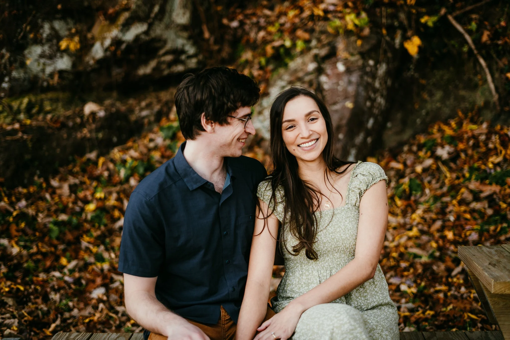 New River Trail State Park Engagement Session | Lucas and Laura | Blacksburg, VA Engagement Photographer
