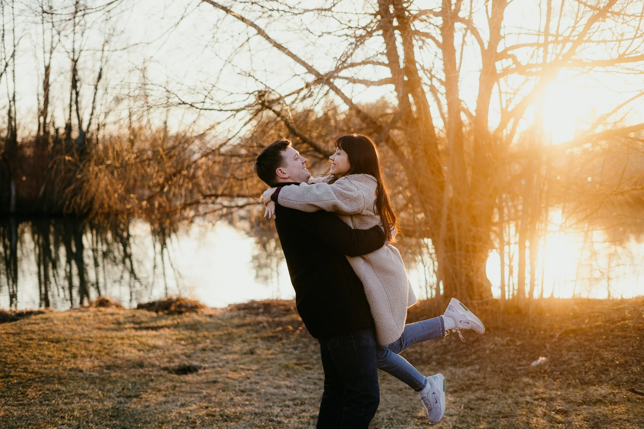 Duck Pond Engagement Session | Dina and Nick | Blacksburg, VA Engagement Photographer