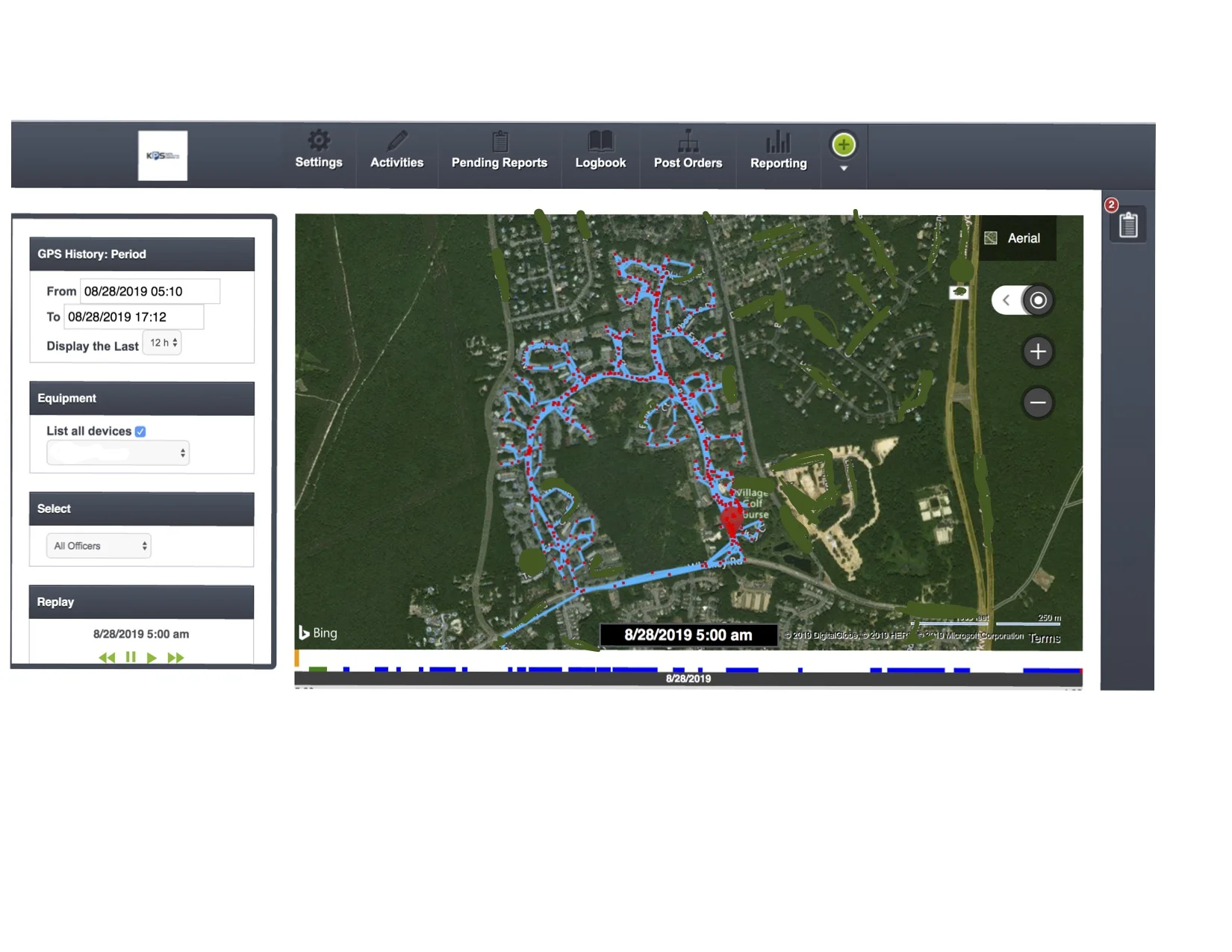 24/7 access to GPS history reports, including real-time live tracking!