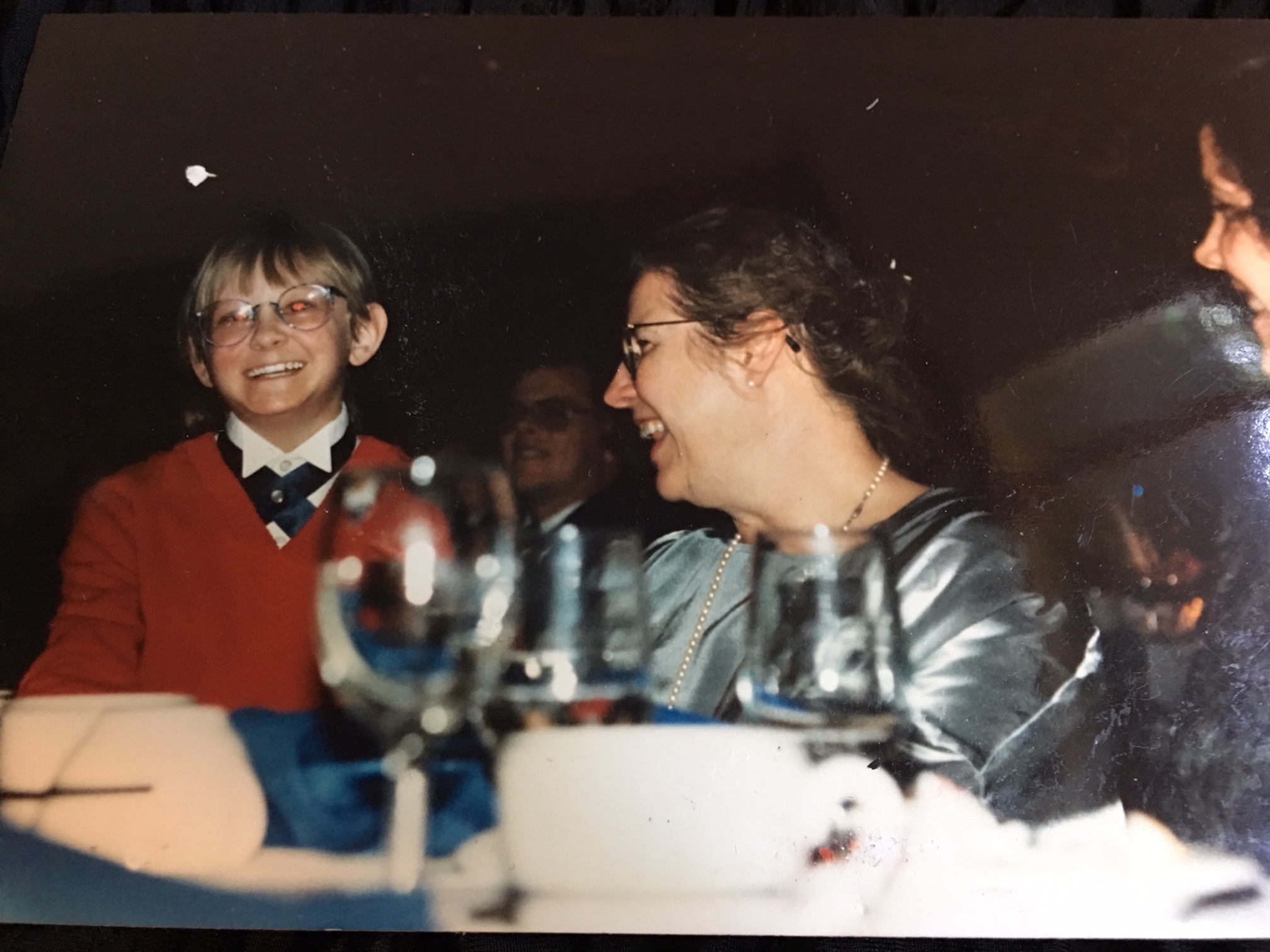 The joy of hearing one of the children singing at the dinner.