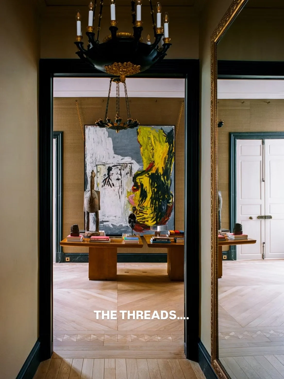 at home with thierry galiler and cecilia b&ouml;nstr&ouml; in their 17th century paris home, zadig and voltaire founder.  the beautiful thread, through home and the ready to wear collections 
photos:  Matthieu Salvaing&bull;
&bull;
&bull;
&bull;
&bul