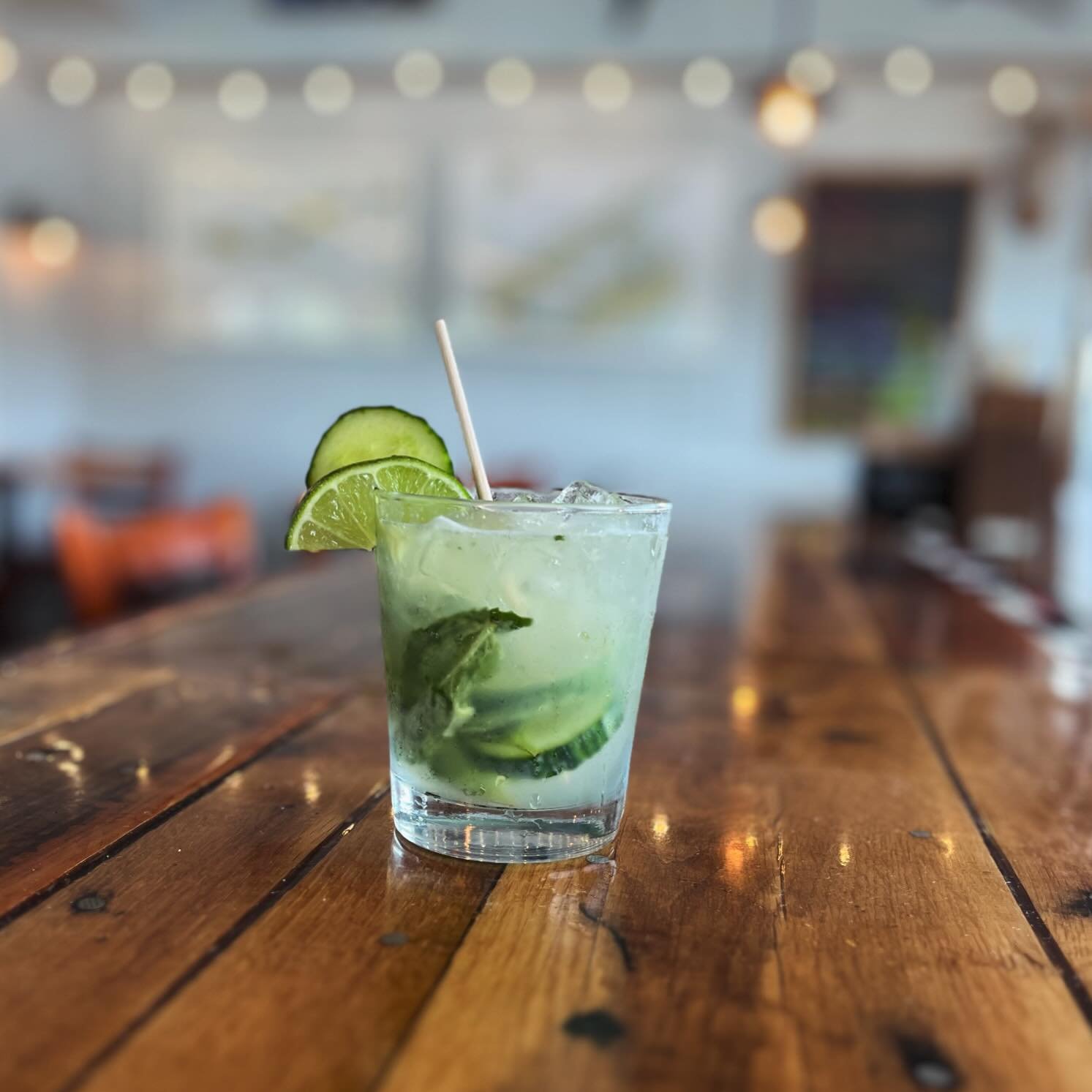 Try our Cucumber Mezcal Mojito this weekend! 🥒
