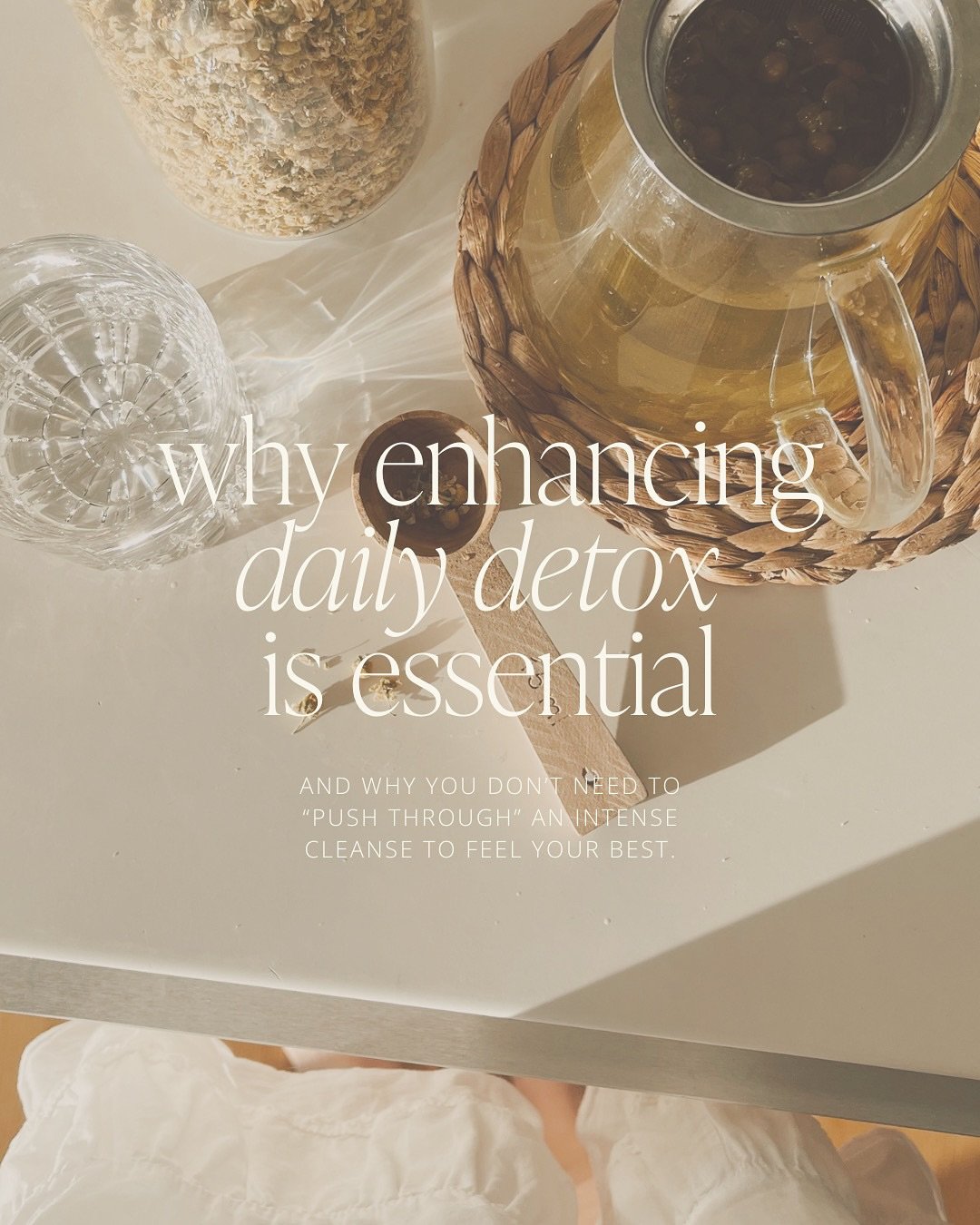 In a world filled with microplastics, pesticides, and hormone-disrupting chemicals&hellip;
your liver, gut, and lymph need more than the occasional cleanse.

They need nourishment. Rhythm. Ritual.

That&rsquo;s what the Functional Detox is designed t
