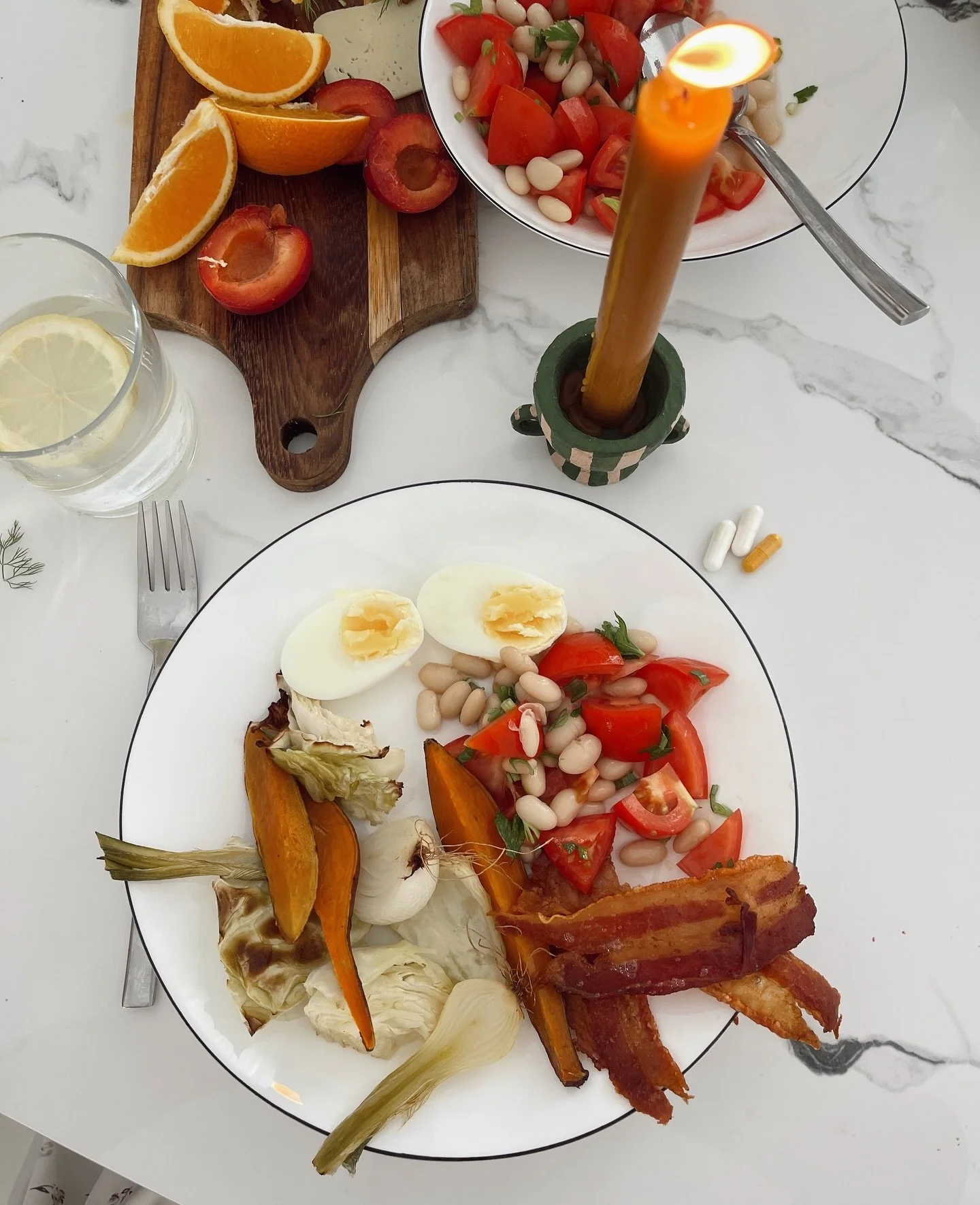savoring summer mornings&mdash; big breakfasts together and card games while we eat, no where we need to be but together.