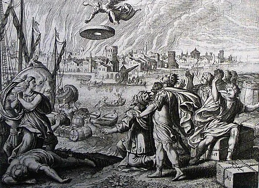 An Angel Throws a Millstone Into the Sea