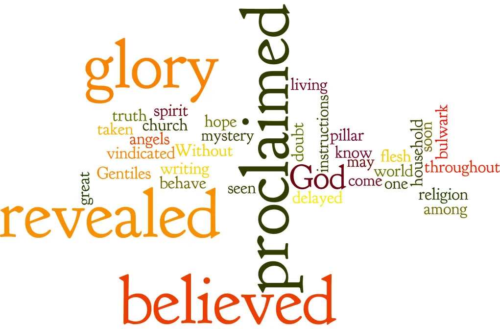 1 Timothy 3:14-16
