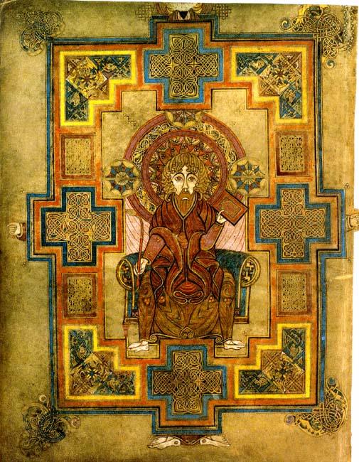 Book of Kells, Folio 291v, Portrait of John.