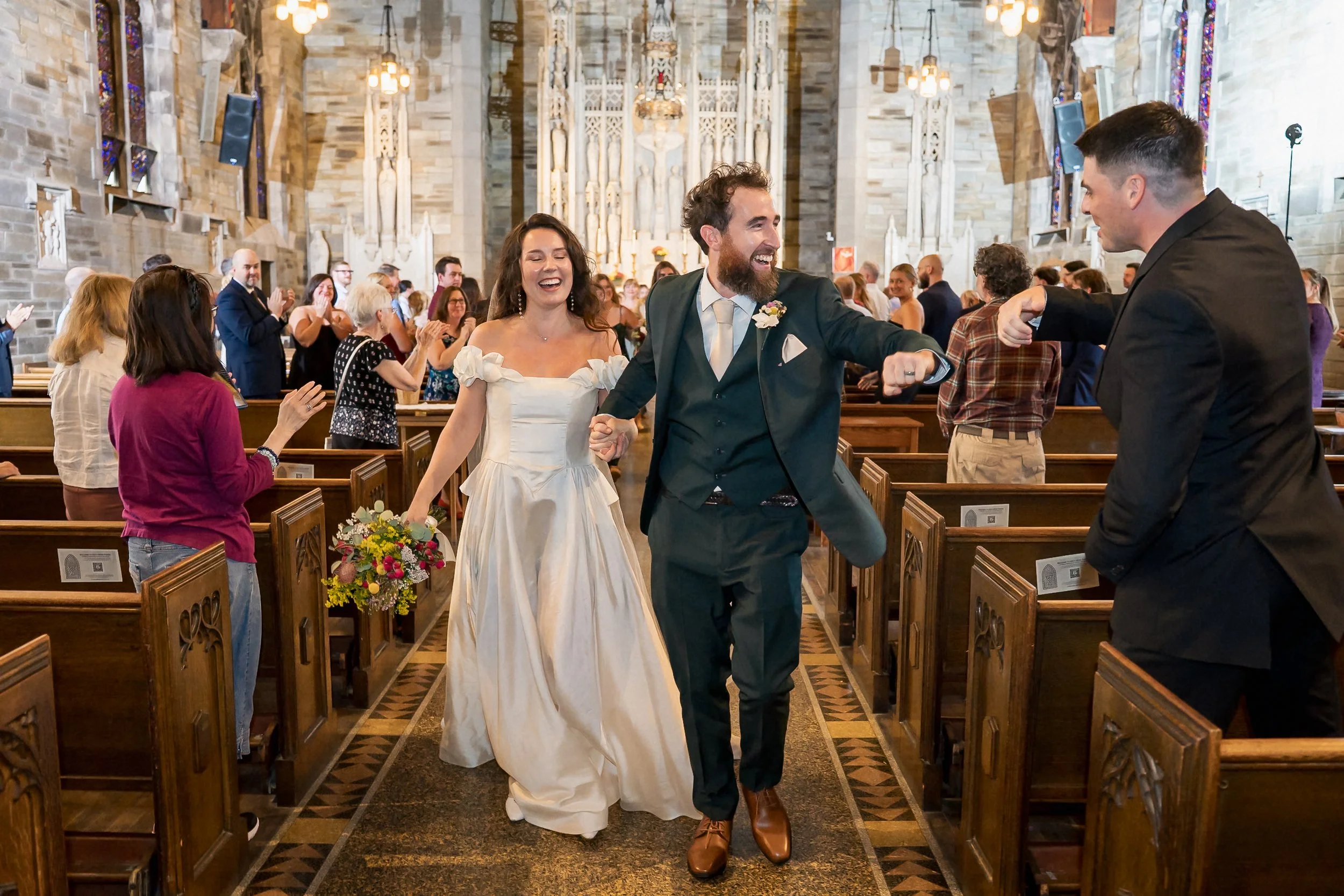 34-happy-couple-church-recessional-mount-airy.jpg