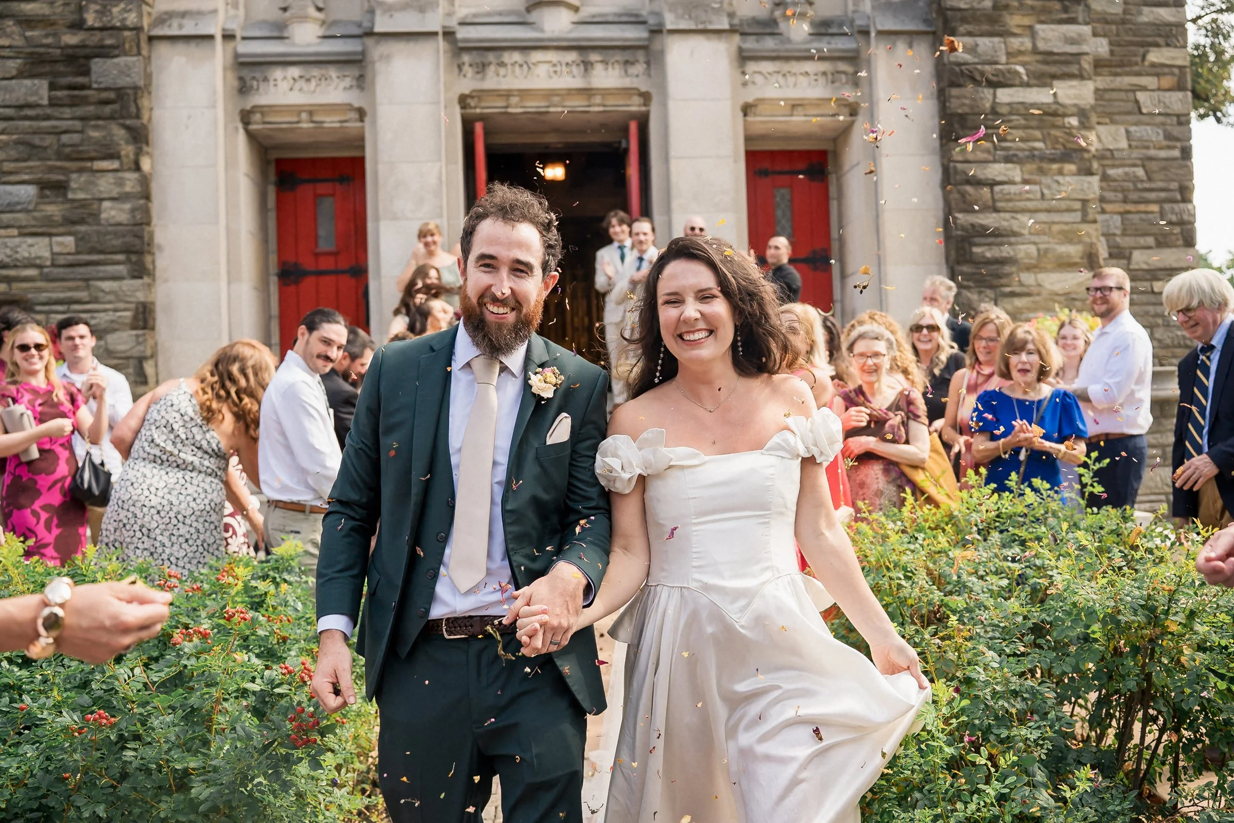 38-newlyweds-flower-petal-exit-mount-airy.jpg