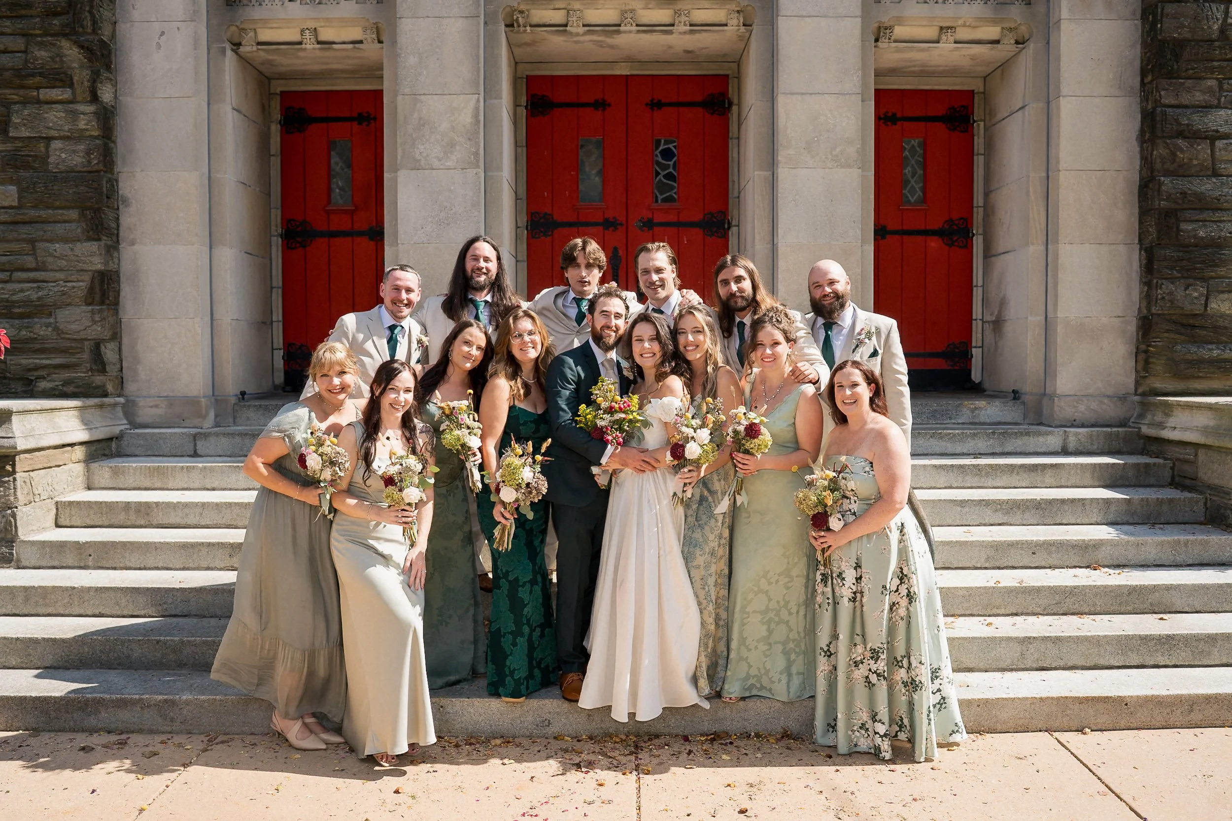 45-fun-wedding-party-photo-red-church-doors.jpg