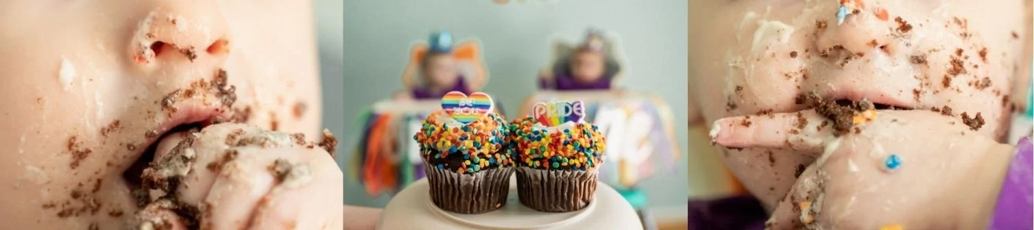 Private social media friendly Twin Birthday Cake smash