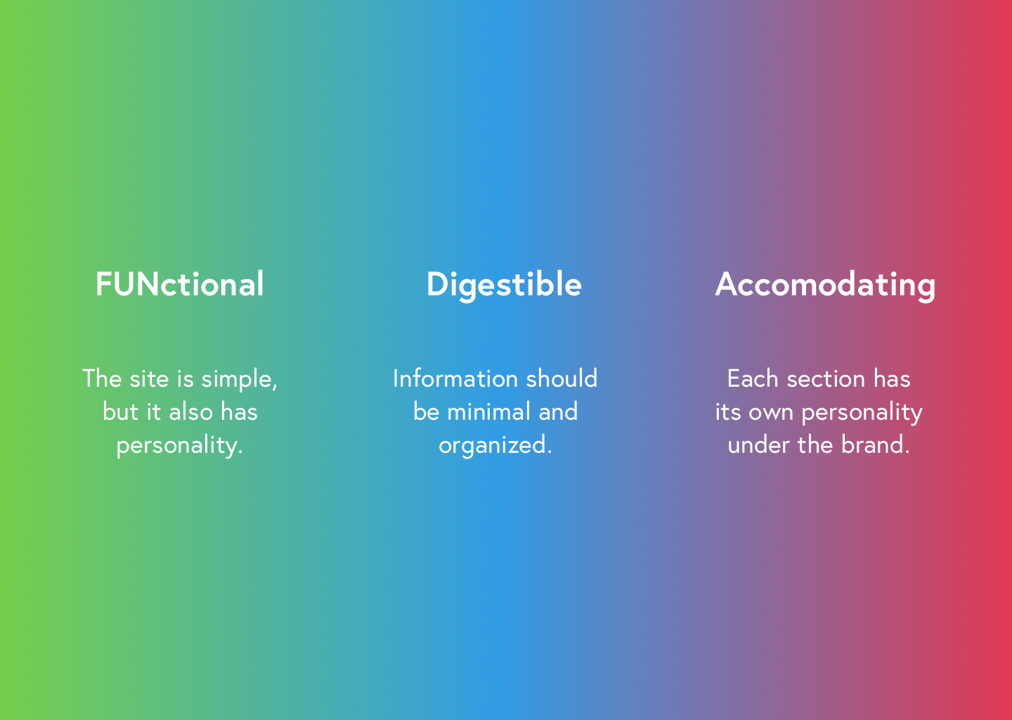 Design principles help us along the process to confirm what the product needs to be, not what people want it to be.