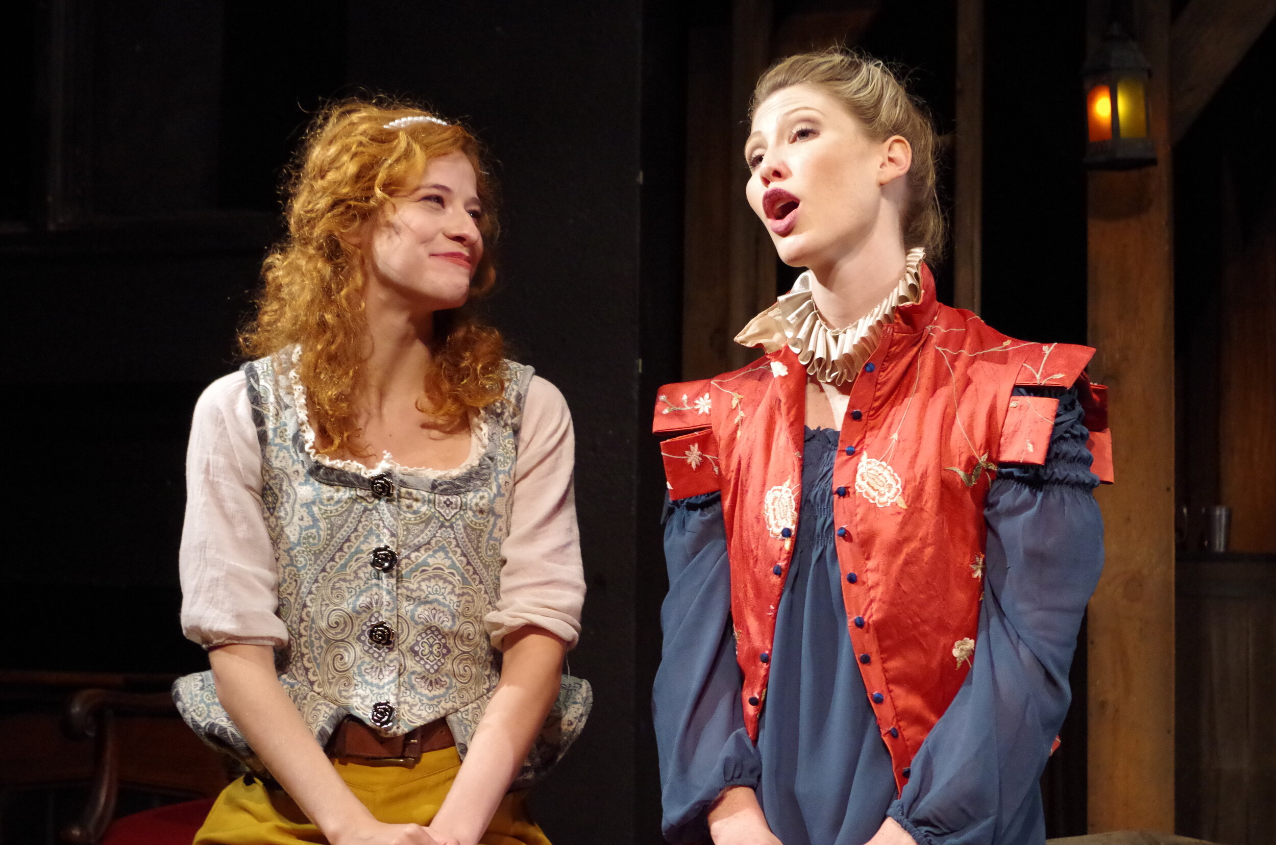 Hannah Karpenko and Tess Marshall in The King’s Legacy at Bristol Valley Theater (Photo by Rich Miller)