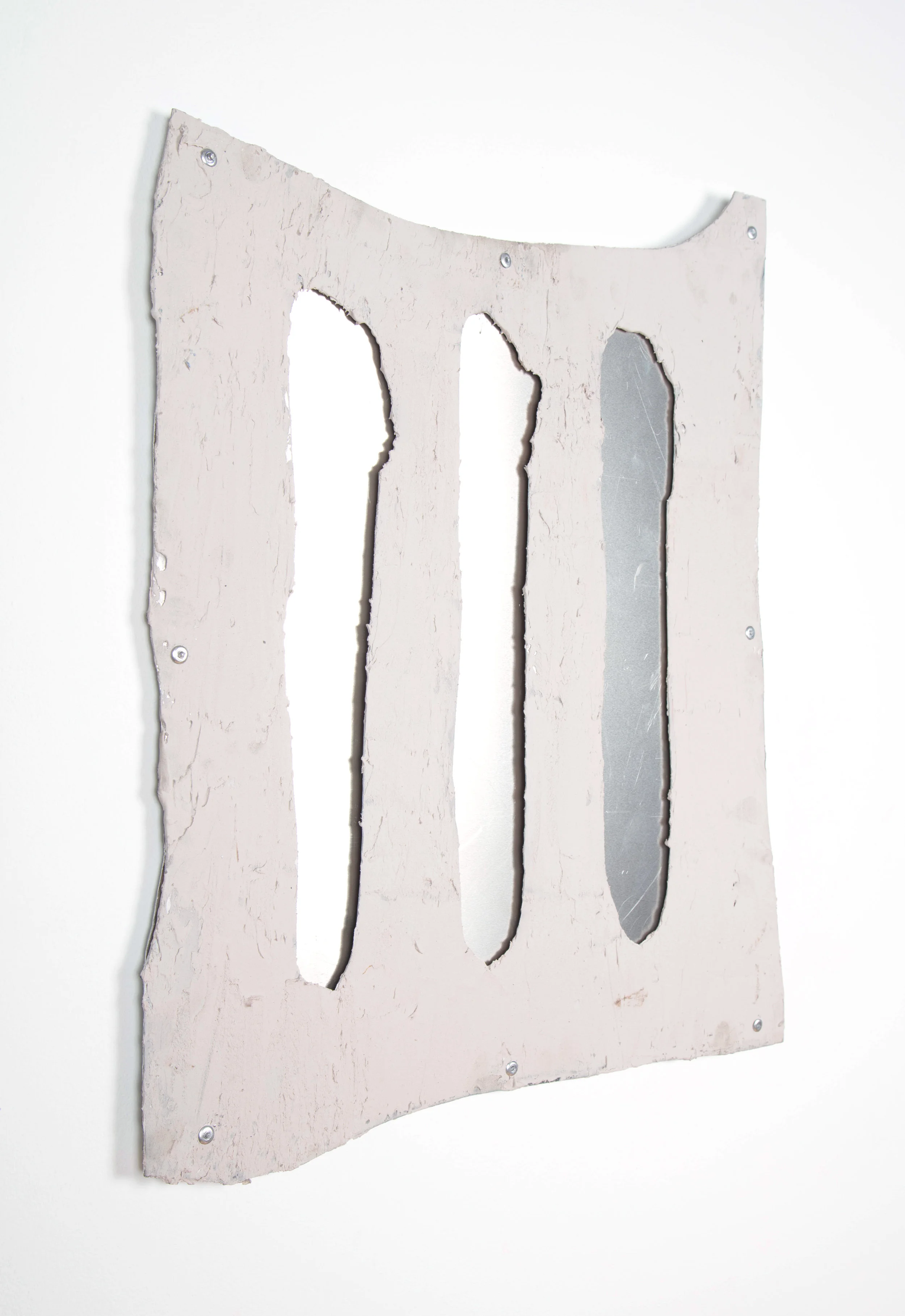 Monster, 2017 aluminum, rivets, car filler