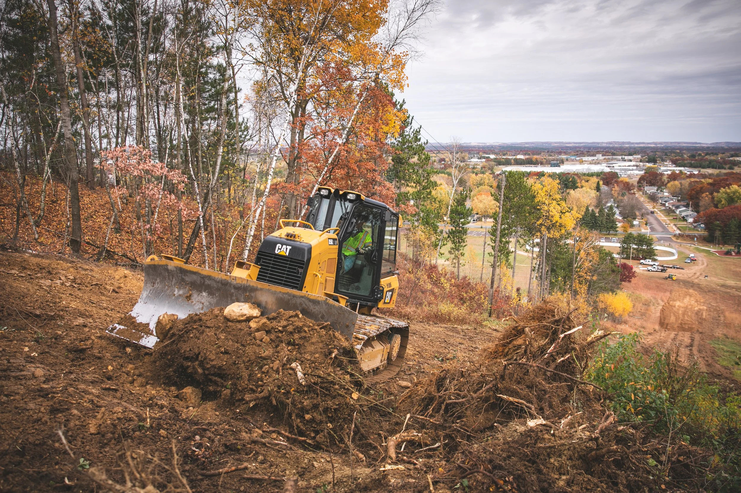 Photo of construction at Pinehurst Park for Eau Claire Community Foundation