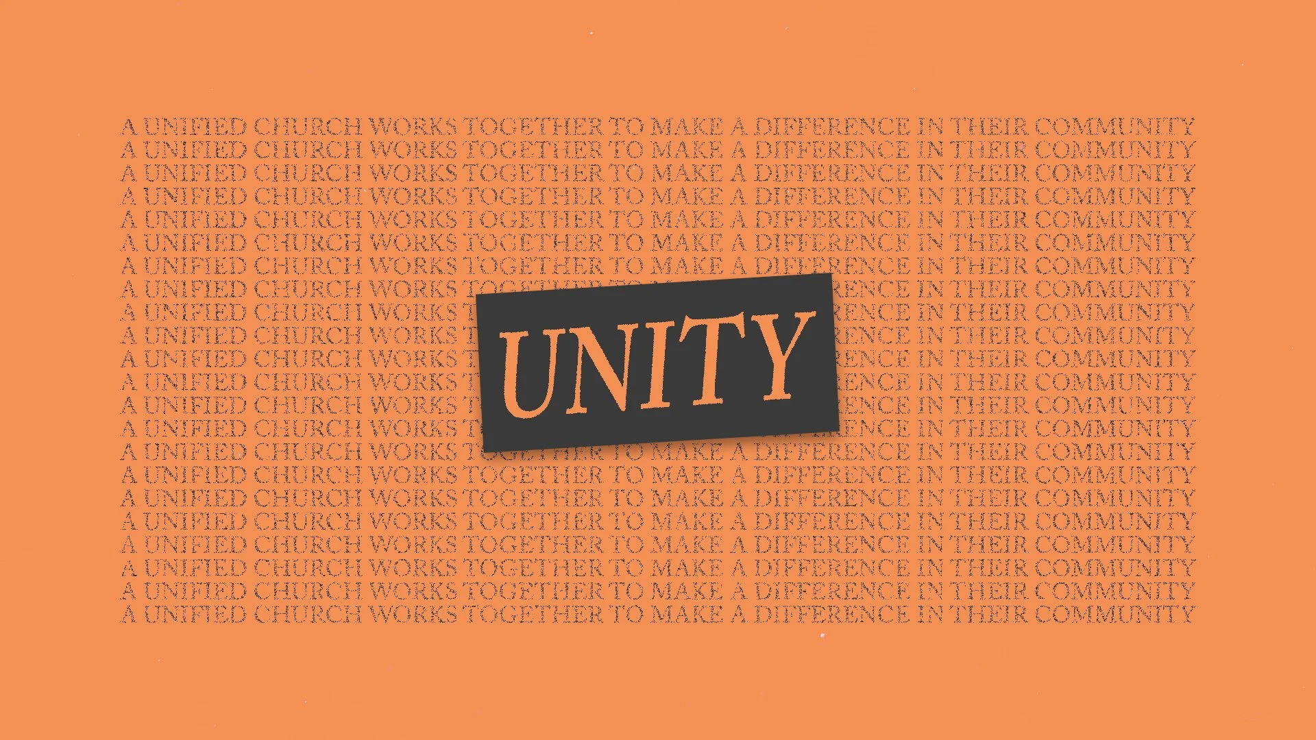 Unity - Oneness
