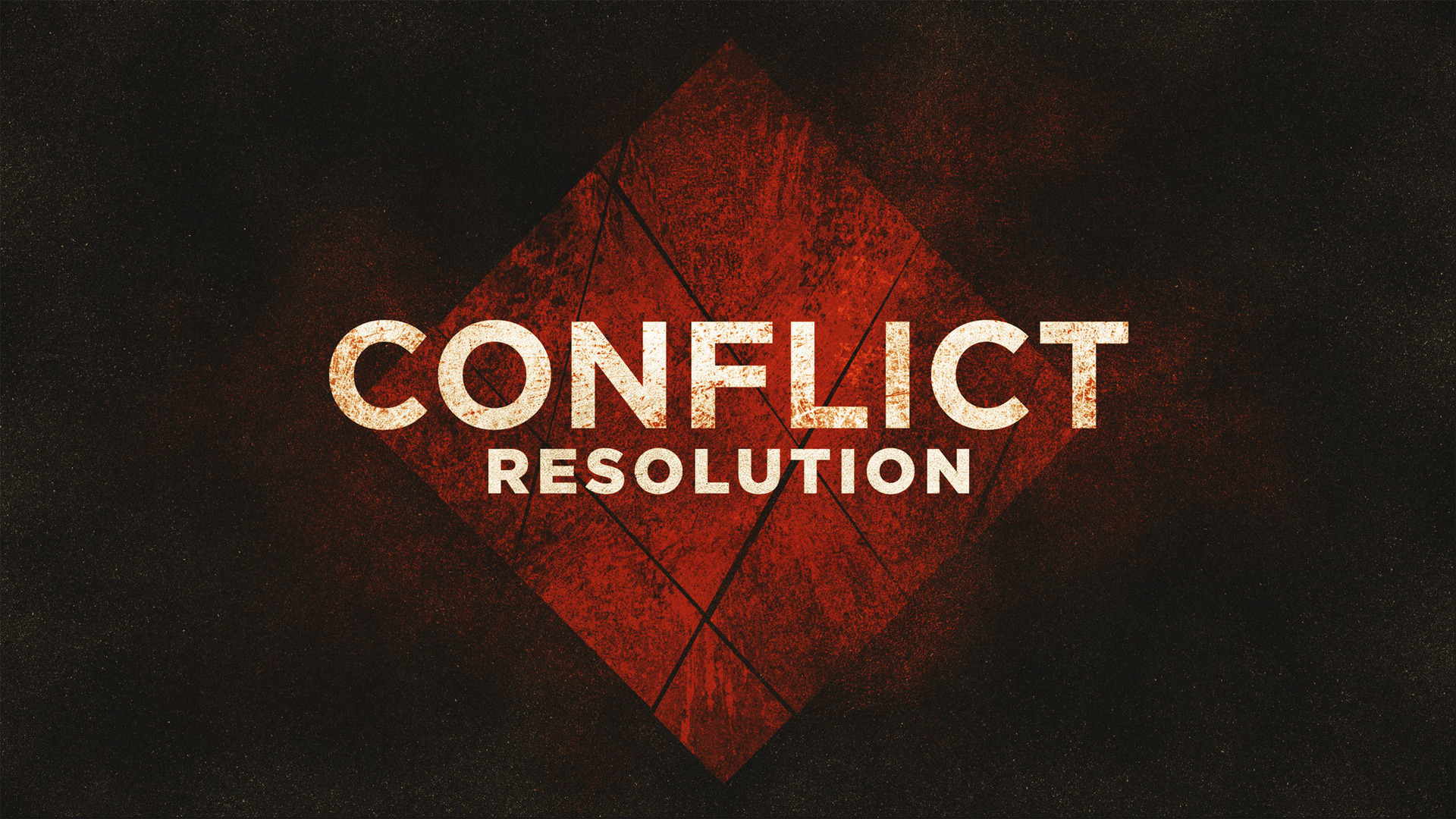 Conflict Resolution - 1