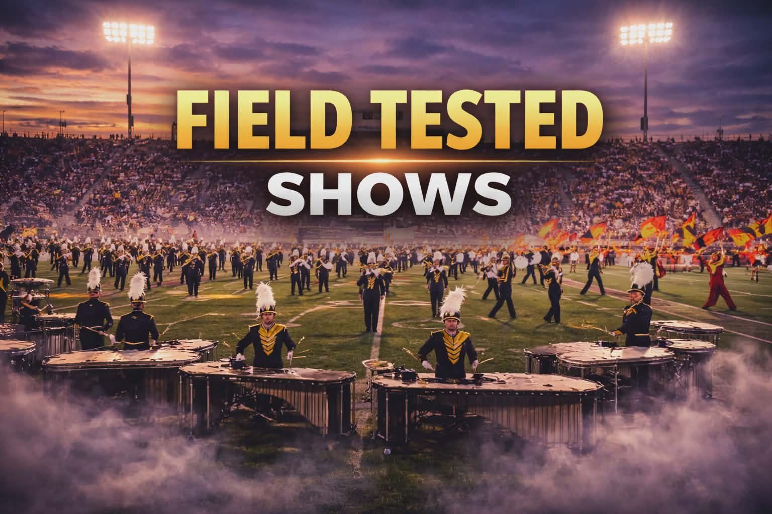 Previously performed marching band shows for sale