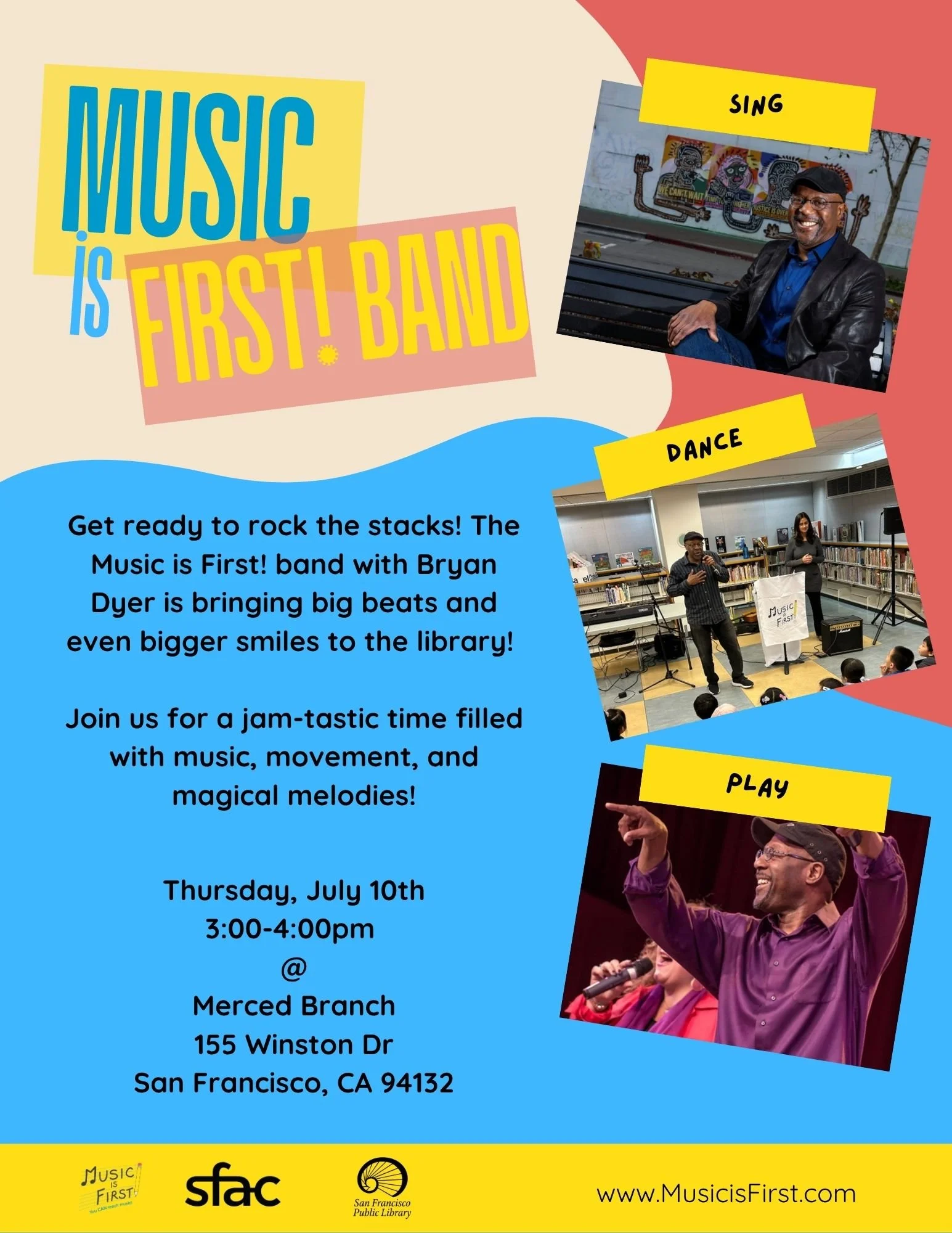 Music Is First! Band at Merced Branch SFPL