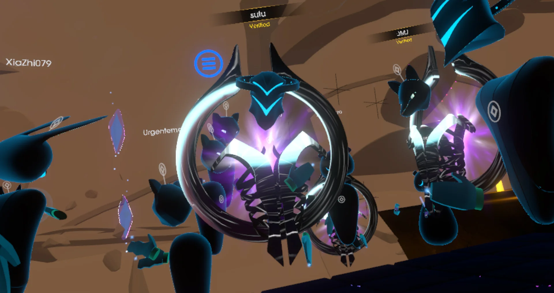 DJVJ Sutu Eats Flies and legendary electronic music pioneer Jean-Michel Jarre (JMJ) hang out with fans after the amazing set.