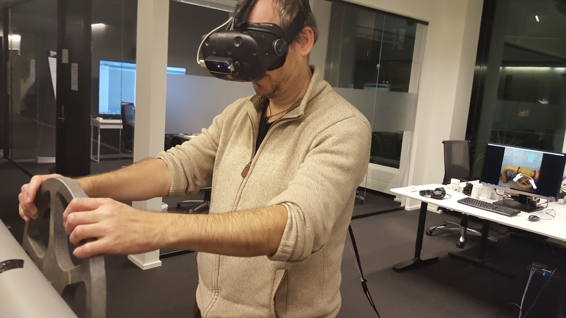 Physical props makes training more intuitive and immersive
