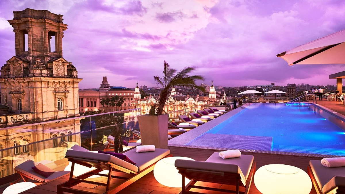 Kapinski hotel in Old Havana, luxury right in the middle of it all.