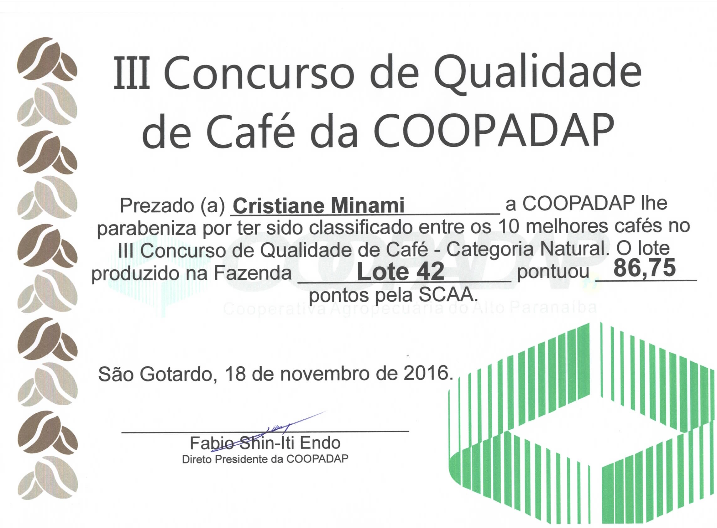 Cooperative's Coffee Quality Championship