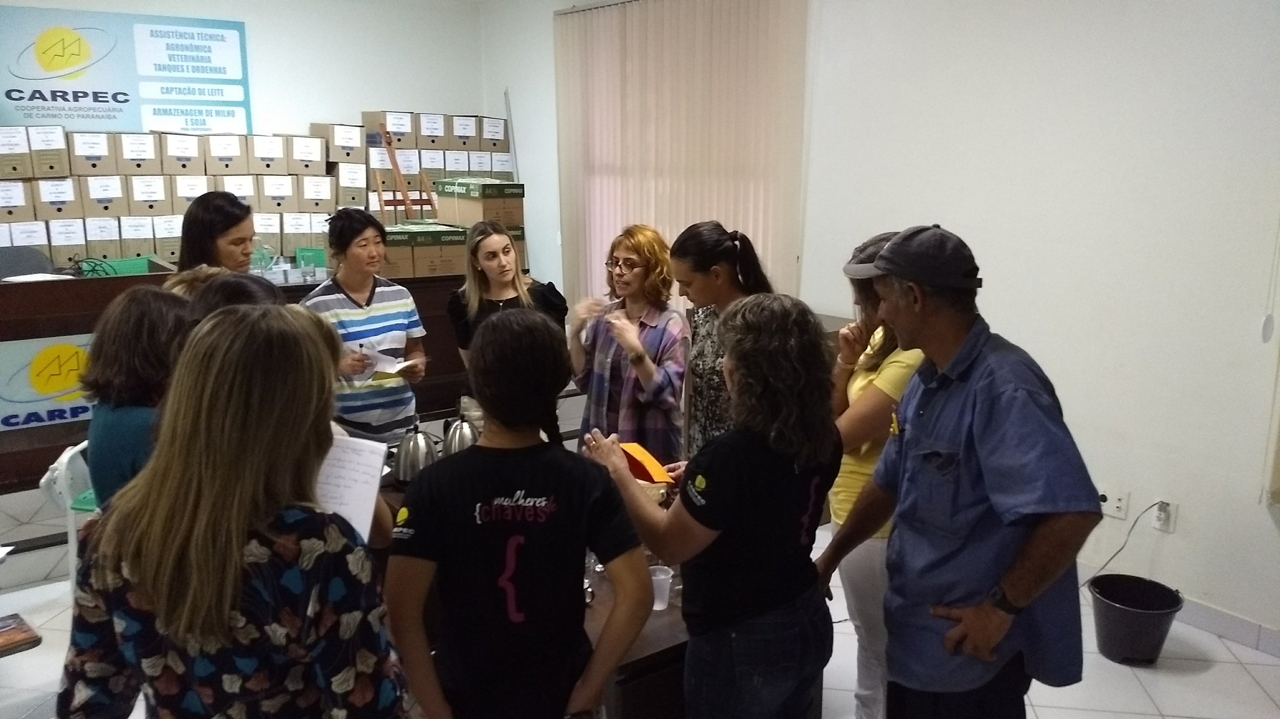 Brewing workshop at CARPEC with women producers