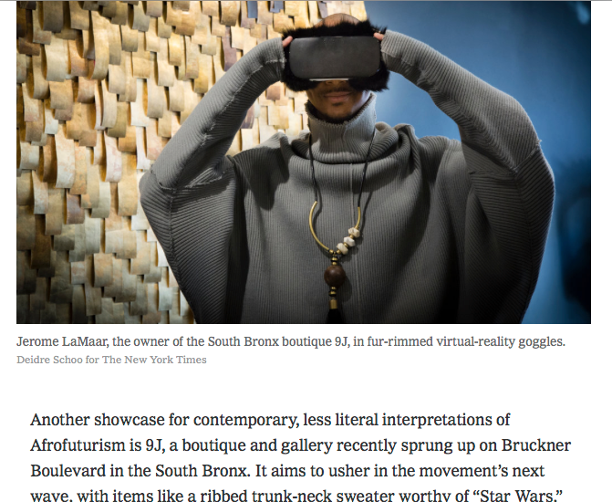 NEW YORK TIMES : Afrofuturism feature