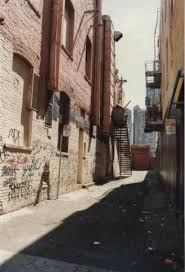 The alley outside the Mabuhay, now called Dirk Dirksen Place