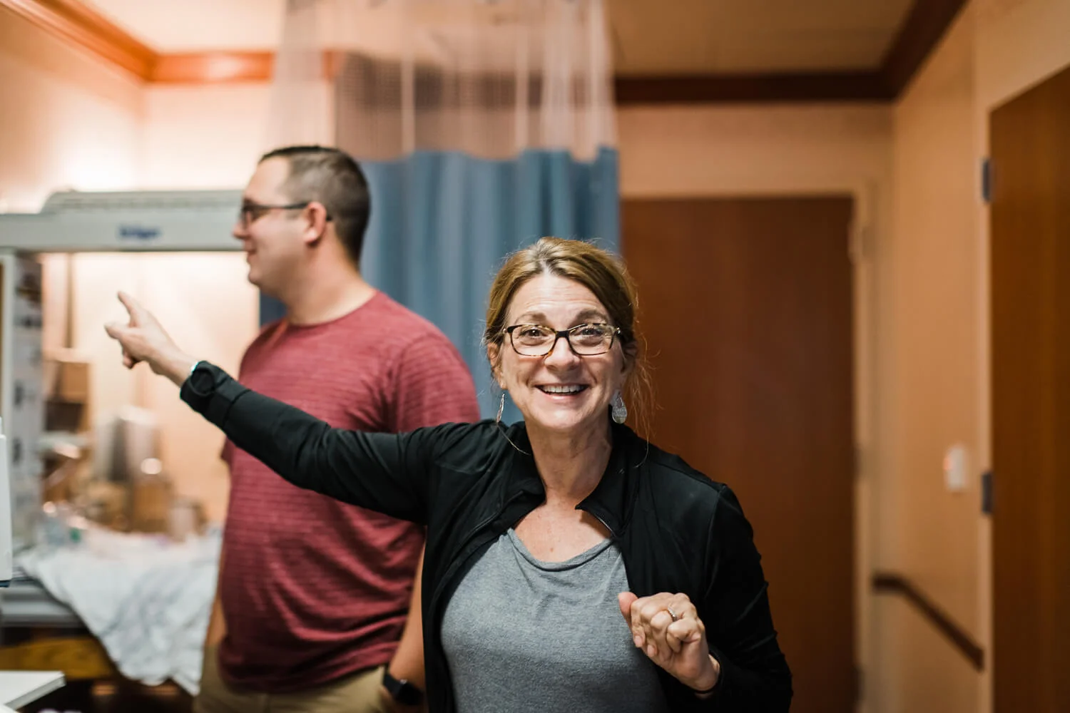 “The contractions are getting so much stronger. He’s coming soon!”