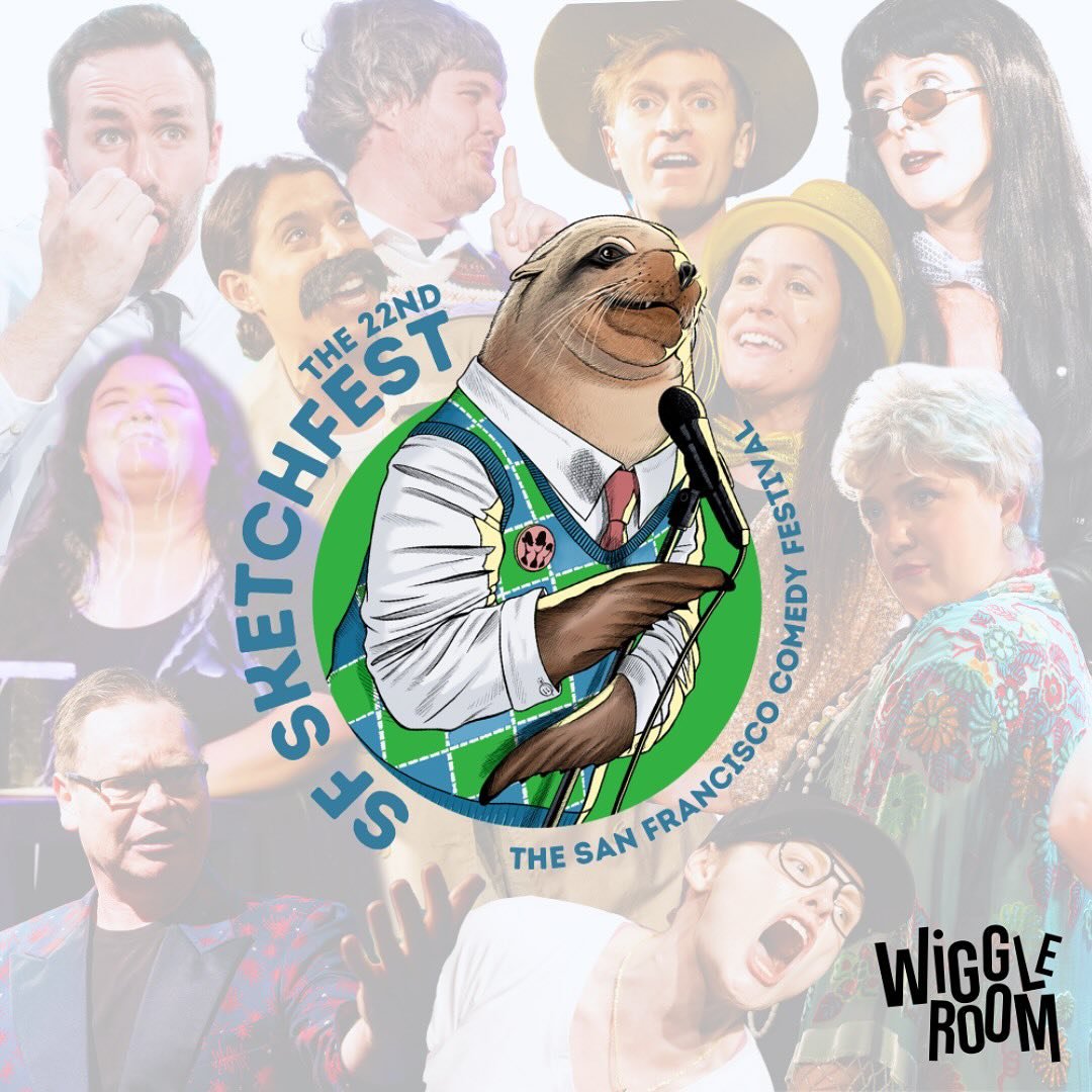 do you need a laugh? 🥹✅
will you be in San Francisco next weekend? 🌉✅
 if yes to both, come see Wiggle Room at SF Sketchfest! we&rsquo;ll be there with our best blood, guns, wigs &amp; more! tickets available at the link in my bio 🫶