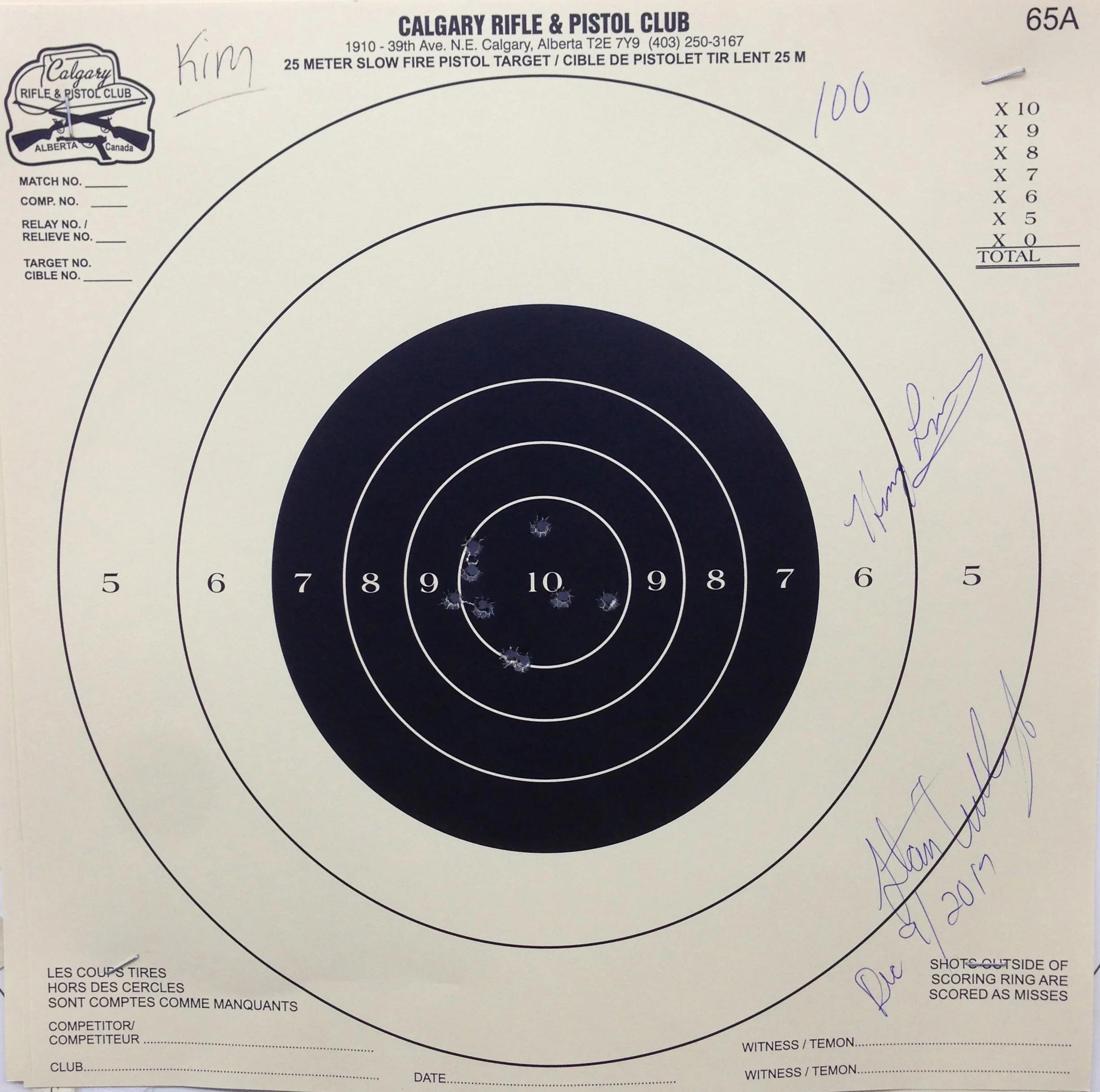 Perfect Target Shot at 2700
