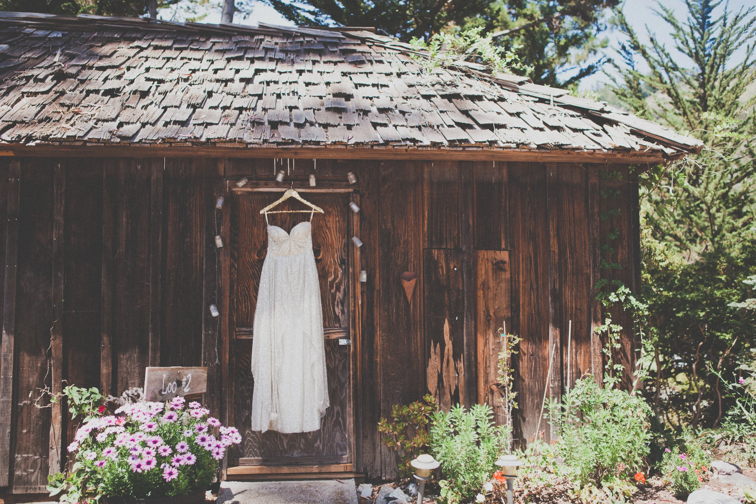 Sarah Seven sequined wedding dress
