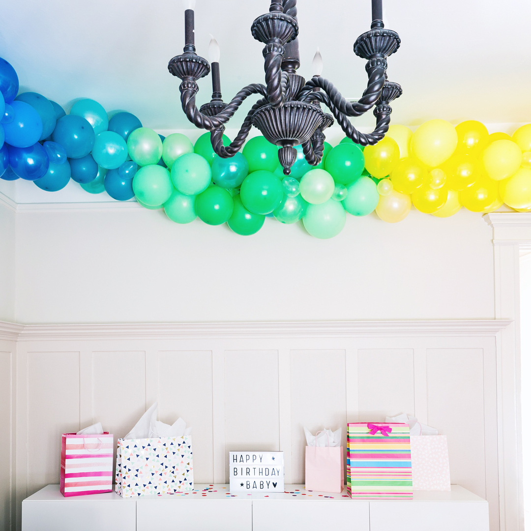 The Easiest DIY Rainbow Balloon Arch