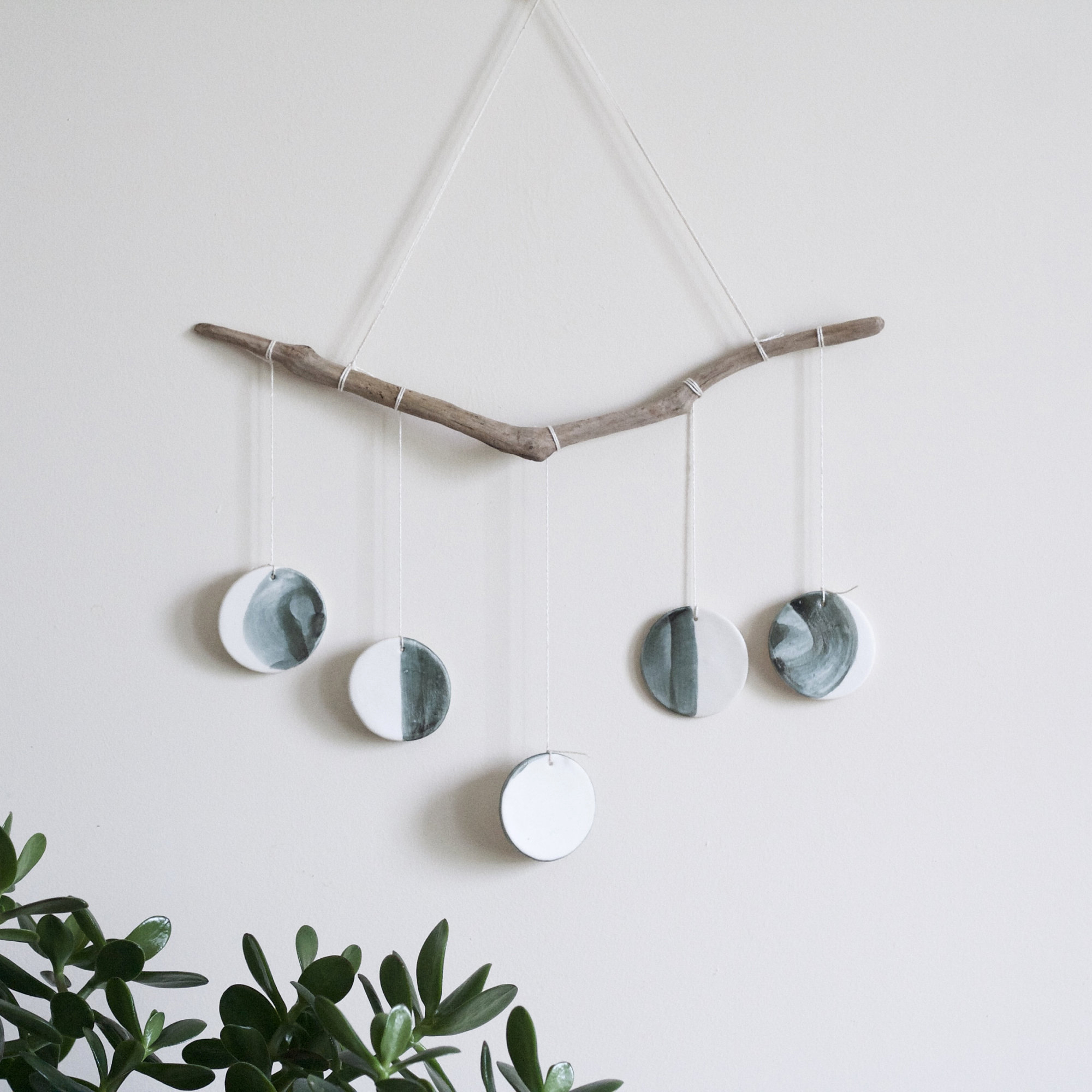 Ceramic Lunar Wall Hanging, $37